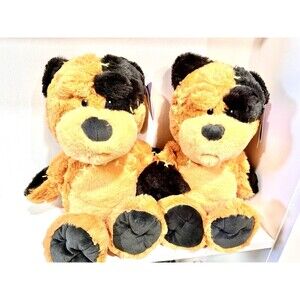 NEW Giggle‎ Scape SET OF 2 Orange Bear Frankenstein Plush Halloween 16" Target